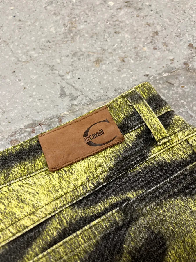 2000s Cavalli Safari Zebra Yellow Pants YheFgUt 7
