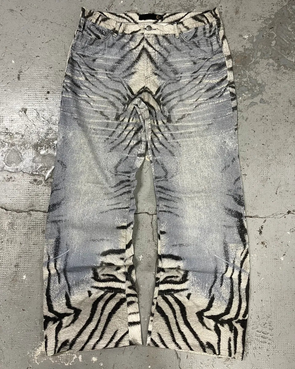 2000s Cavalli Savage Safari Blue Pants (M/L) 0