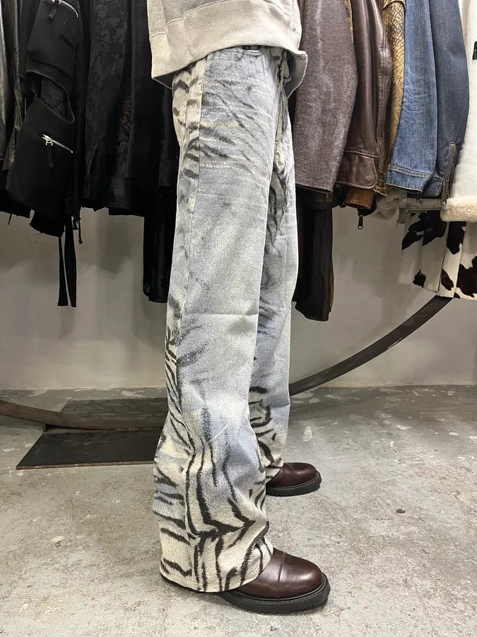 2000s Cavalli Savage Safari Blue Pants (M/L) 2