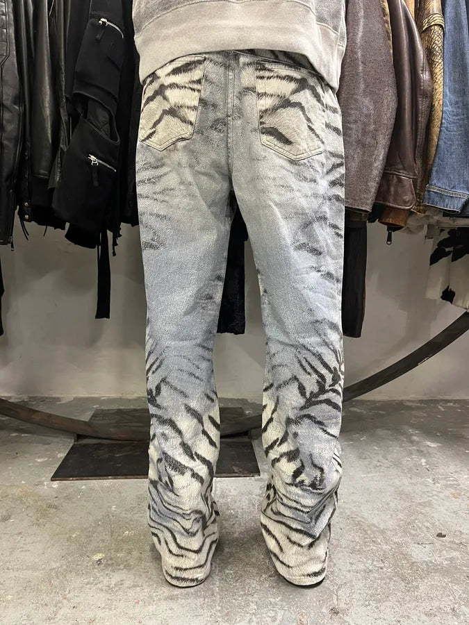 2000s Cavalli Savage Safari Blue Pants (M/L) 3