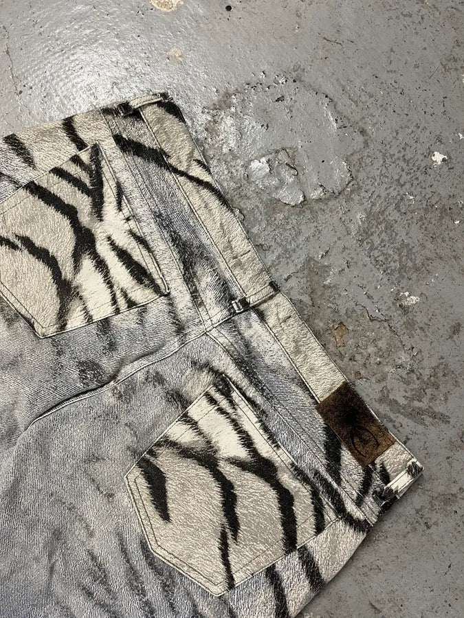 2000s Cavalli Savage Safari Blue Pants (M/L) 7