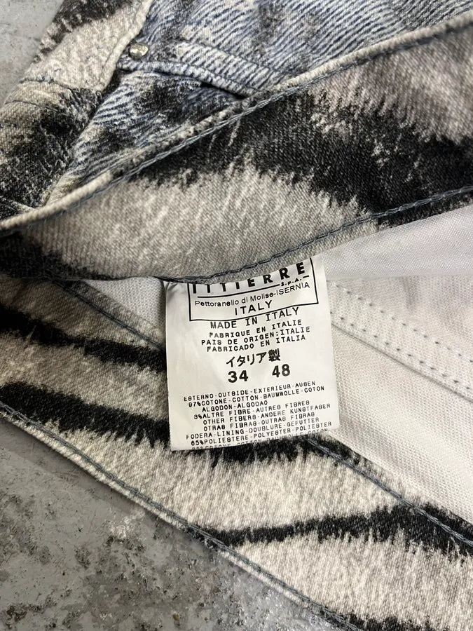 2000s Cavalli Savage Safari Blue Pants (M/L) 8