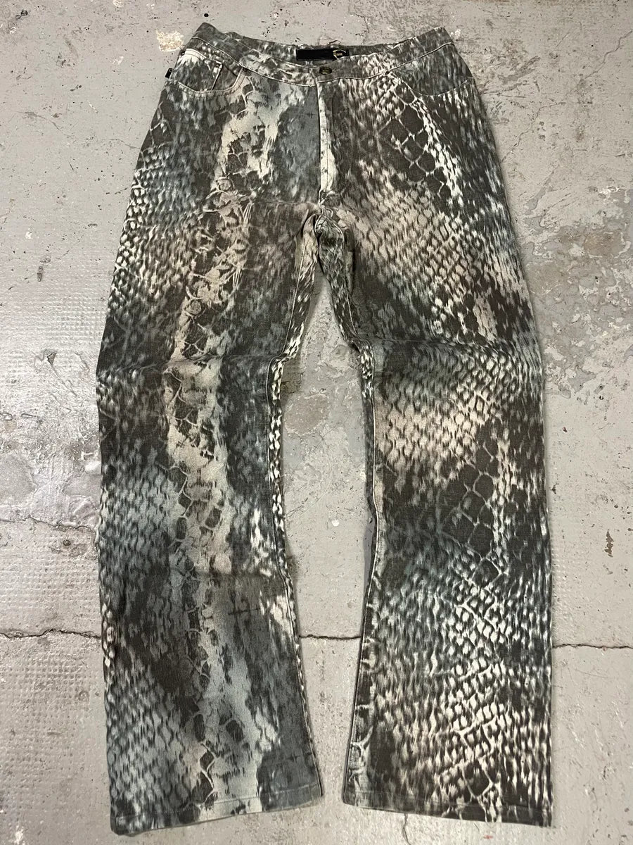 2000s Cavalli Scales Python Effect Pants (XS/S) – Dolce Vita Hub