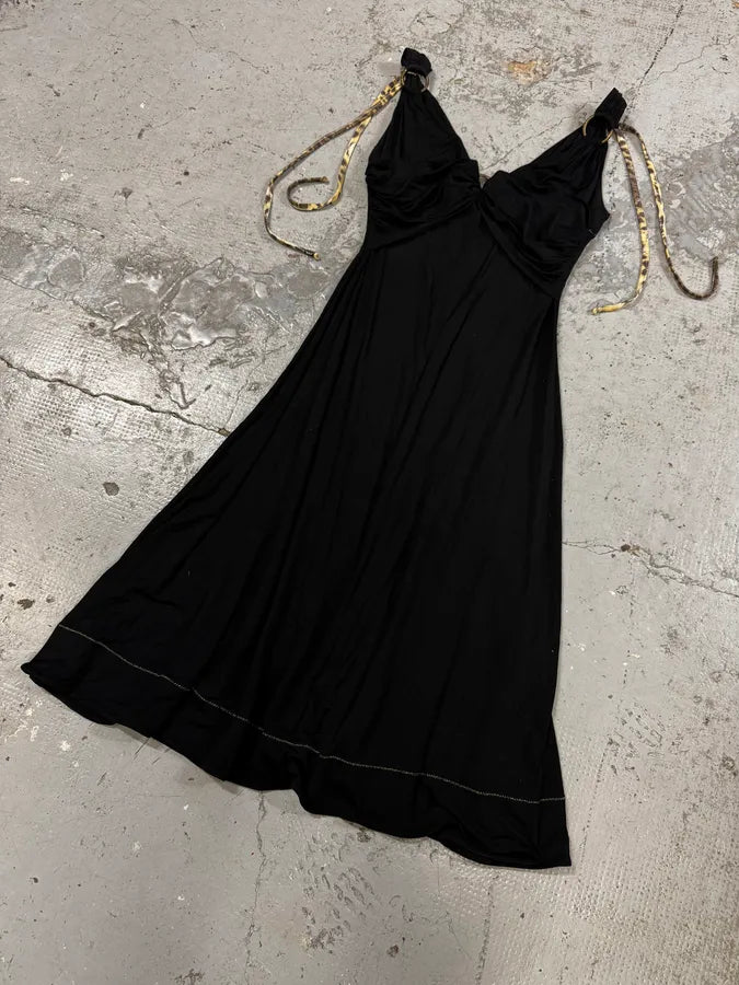 2000s Cavalli Sexy Long Black Dress AEeQayO 2