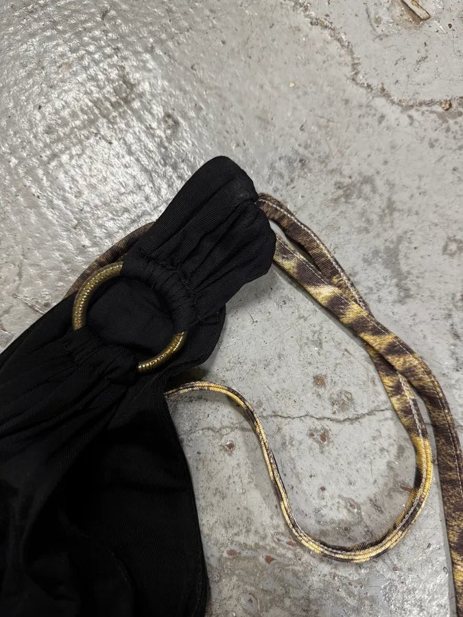 2000s Cavalli Sexy Long Black Dress AEeQayO 6