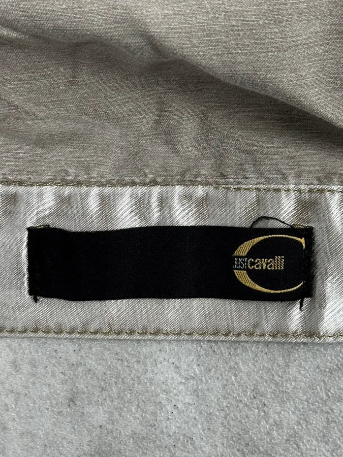 AW2003 Cavalli Shiny Beige Trucker Jacket QbFHmUe 10