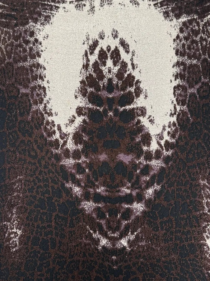 2000s Cavalli Leopard Pattern Brown Skirt cDEAtXd 7