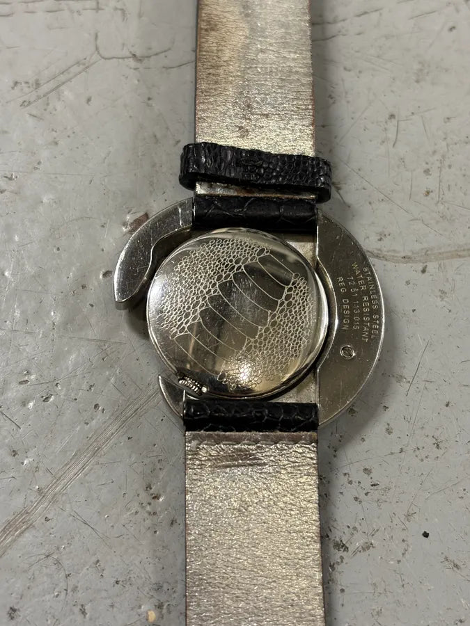 2000s Cavalli Snake Black Leather Watch fCLcngq 4