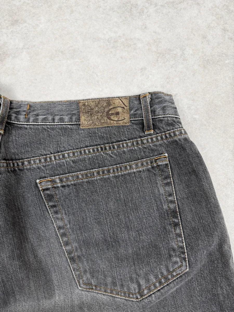 2000s Cavalli Snake Grey Denim Jeans sAqrZql 10