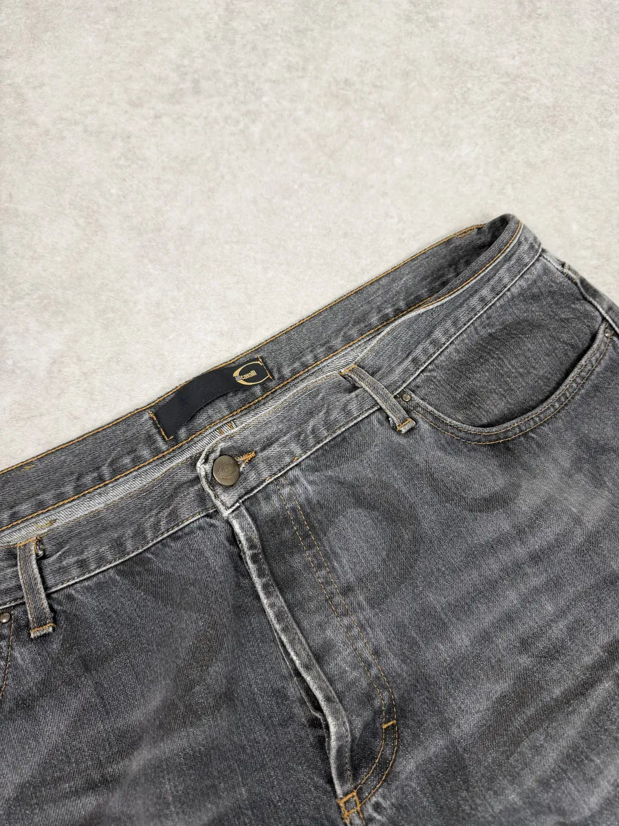 2000s Cavalli Snake Grey Denim Jeans sAqrZql 12