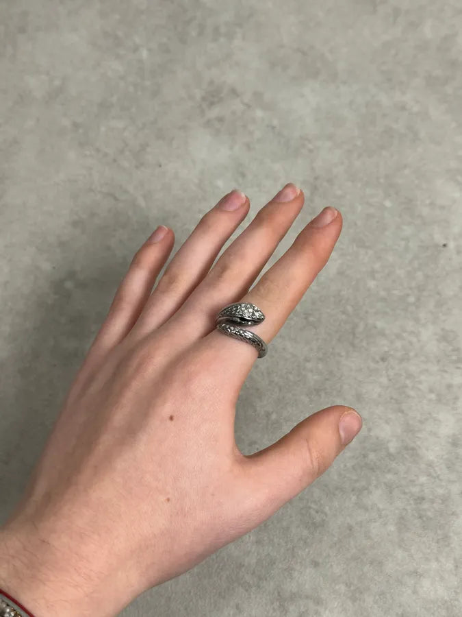2000s Cavalli Snake Ornament Ring DElVXSF 0