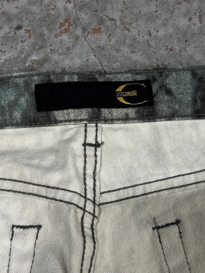 2000s Cavalli Snake Print Grey Pants fHTfVfO 7