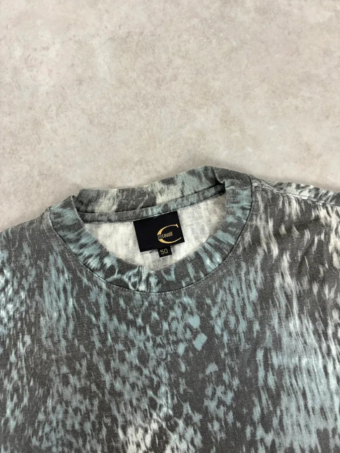 2000s Cavalli Snakeskin Effect Scales Grey Blue Longsleeves gDpEbIo 3