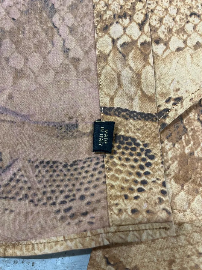 2000s Cavalli Snakeskin Effect Shirt (XS/S) fjiZJcg 7