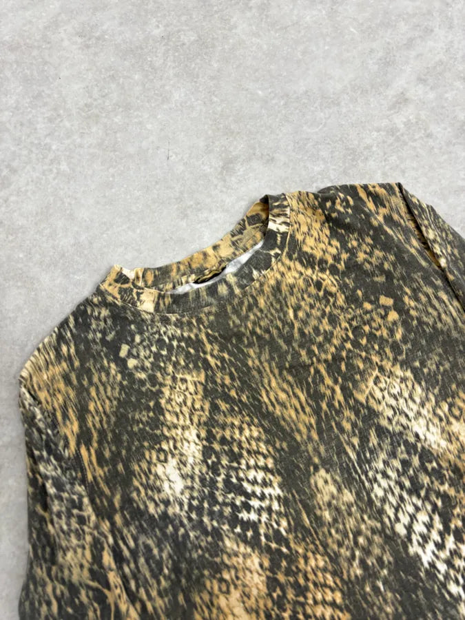 2000s Cavalli Snakeskin Print Longsleeves T-Shirt YoYwXgo 4