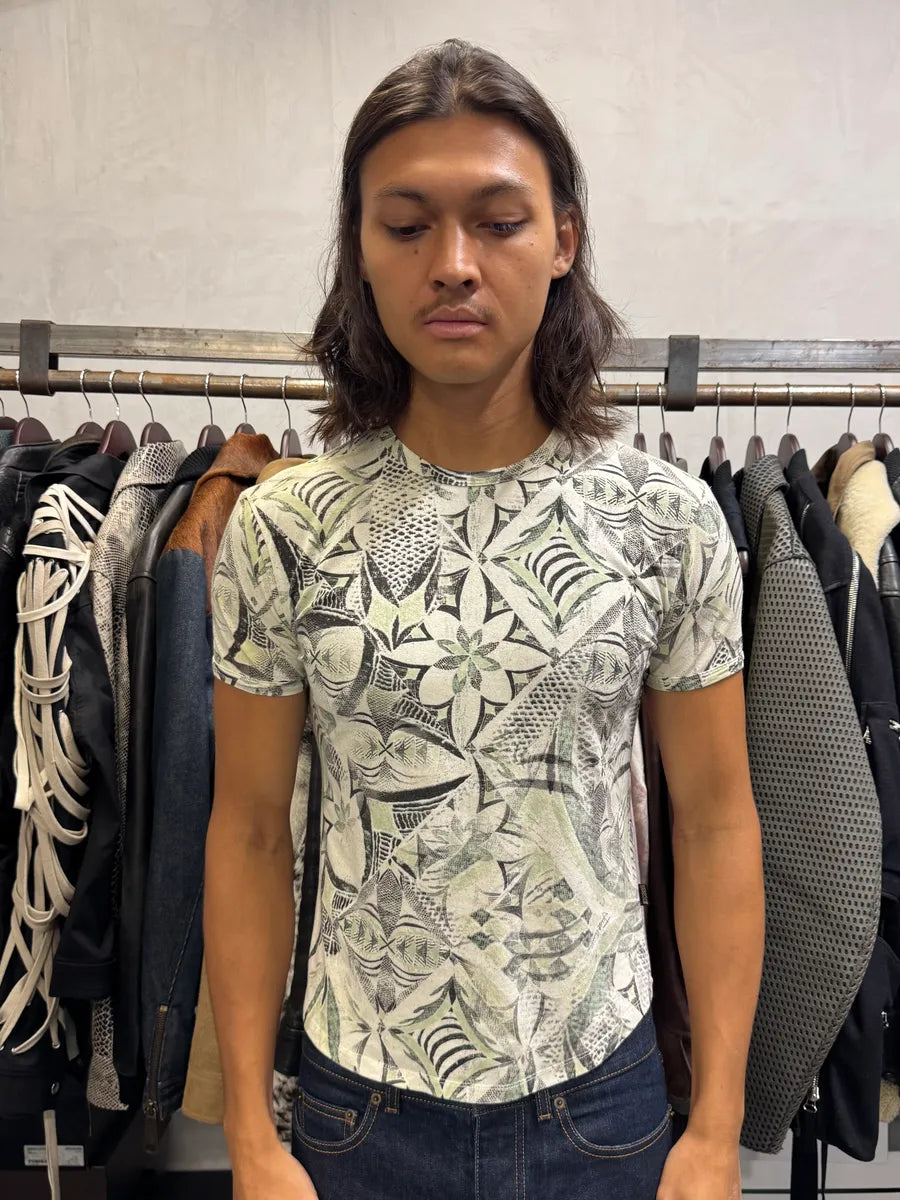 2000s Cavalli Square Rosary T-Shirt JONaLCh 1