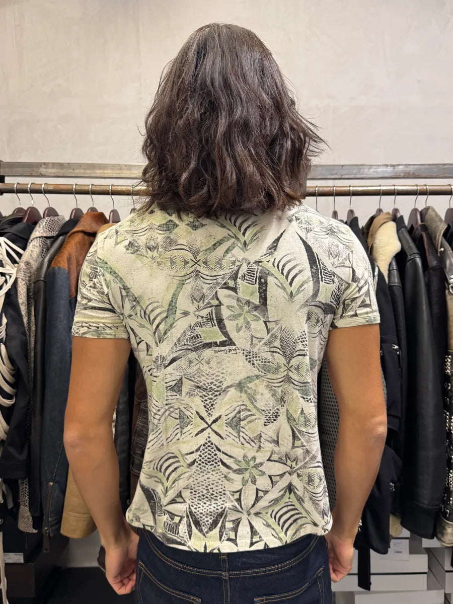 2000s Cavalli Square Rosary T-Shirt JONaLCh 2