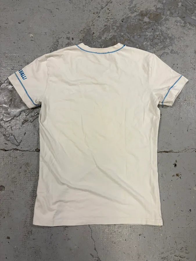 2000s Cavalli Steroid Roots White T-Shirt dOphgDl 6