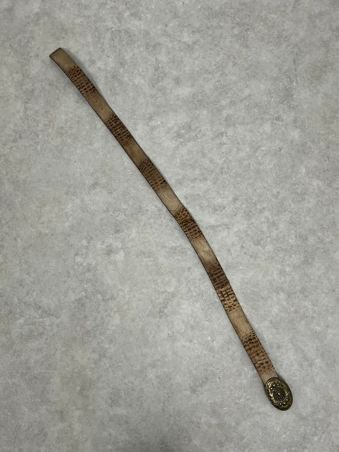 2000s Cavalli Suede Leather Crocodile Effet Belt msUeRMM 6