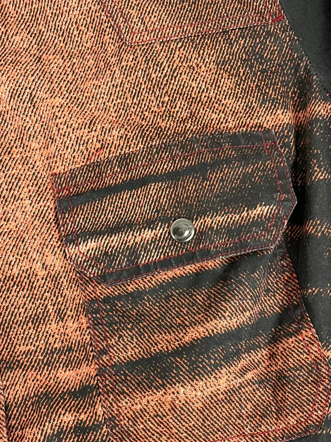 SS2004 Cavalli Sunset Copper Overprint Shirt IdEeQck 9