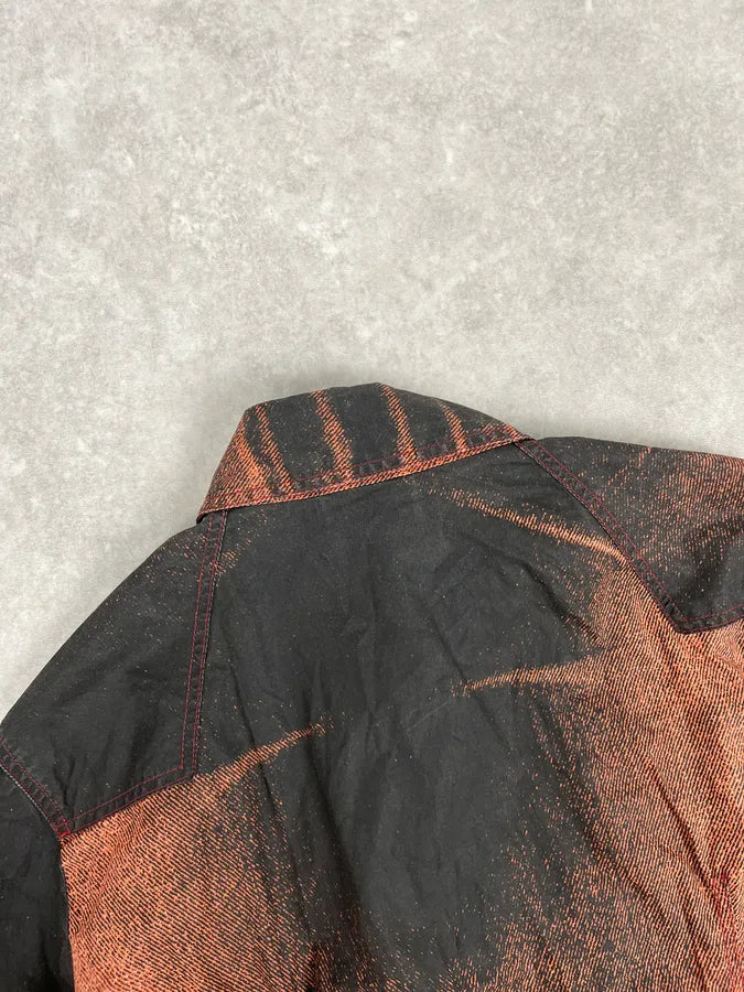 SS2004 Cavalli Sunset Copper Overprint Shirt IdEeQck 6