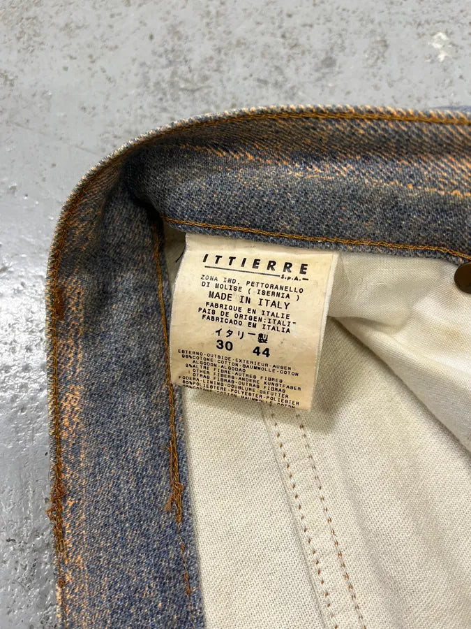 2000s Cavalli Trompe L’Œil Denim Effect Pants epqnAAH 12