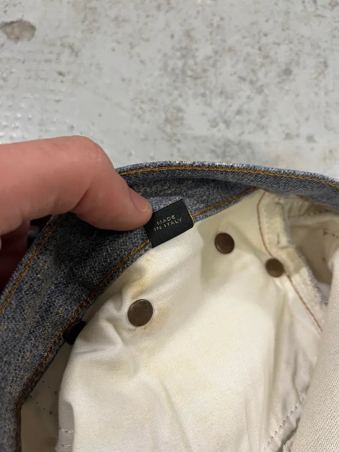 2000s Cavalli Trompe L’Œil Denim Effect Pants epqnAAH 13