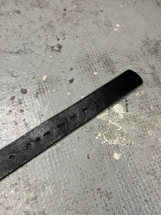 2000s Cavalli Turtle Shell Black Leather Belt qcDAdLv 6