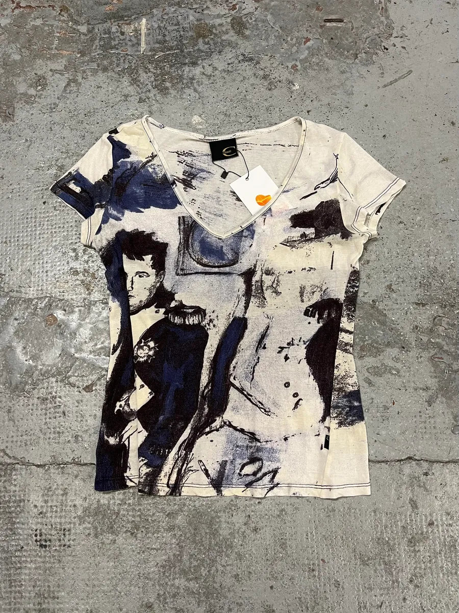 2000s Cavalli V Neck French Napoleon Top MmtWZGx 0