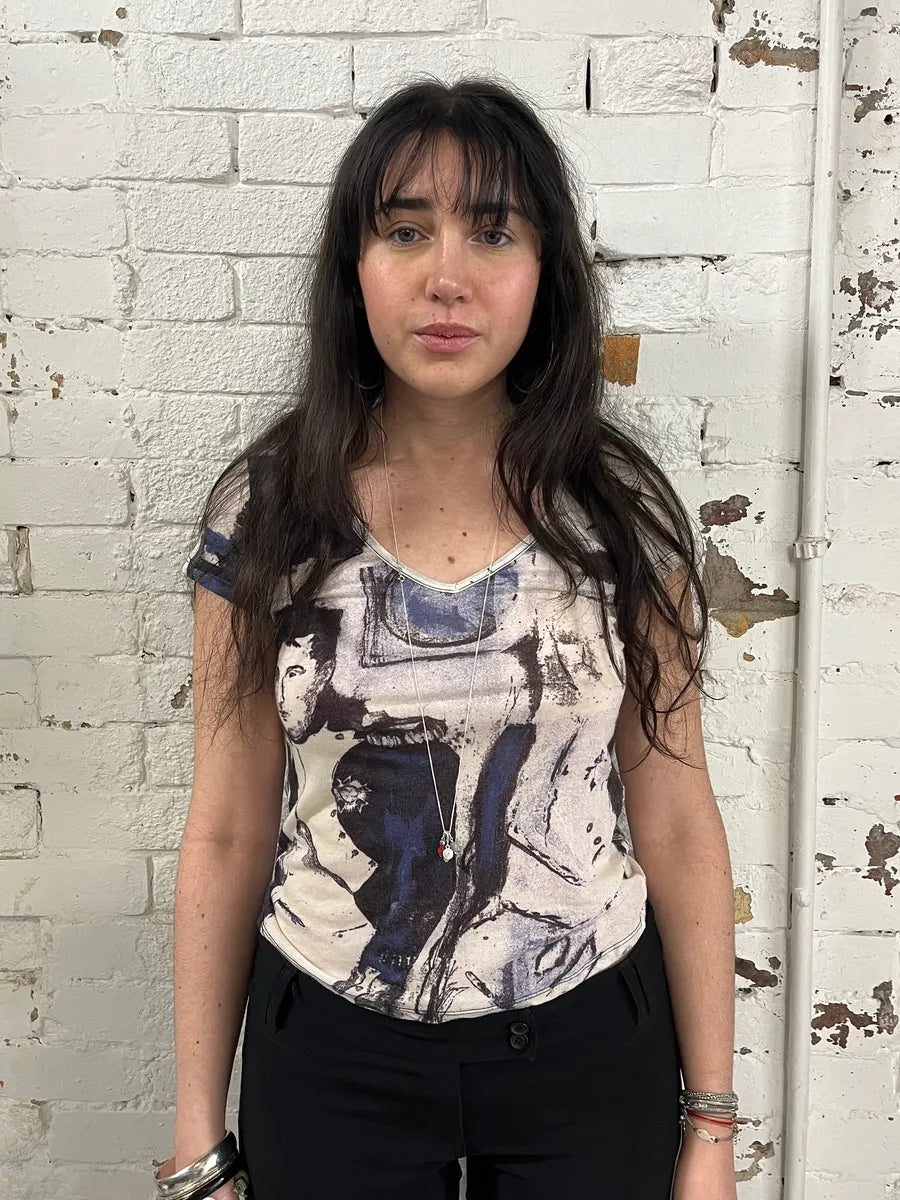 2000s Cavalli V Neck French Napoleon Top MmtWZGx 1