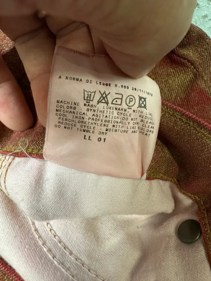 2000s Cavalli Vibrant Golden Aura Pink Pants MDIoSgu 11