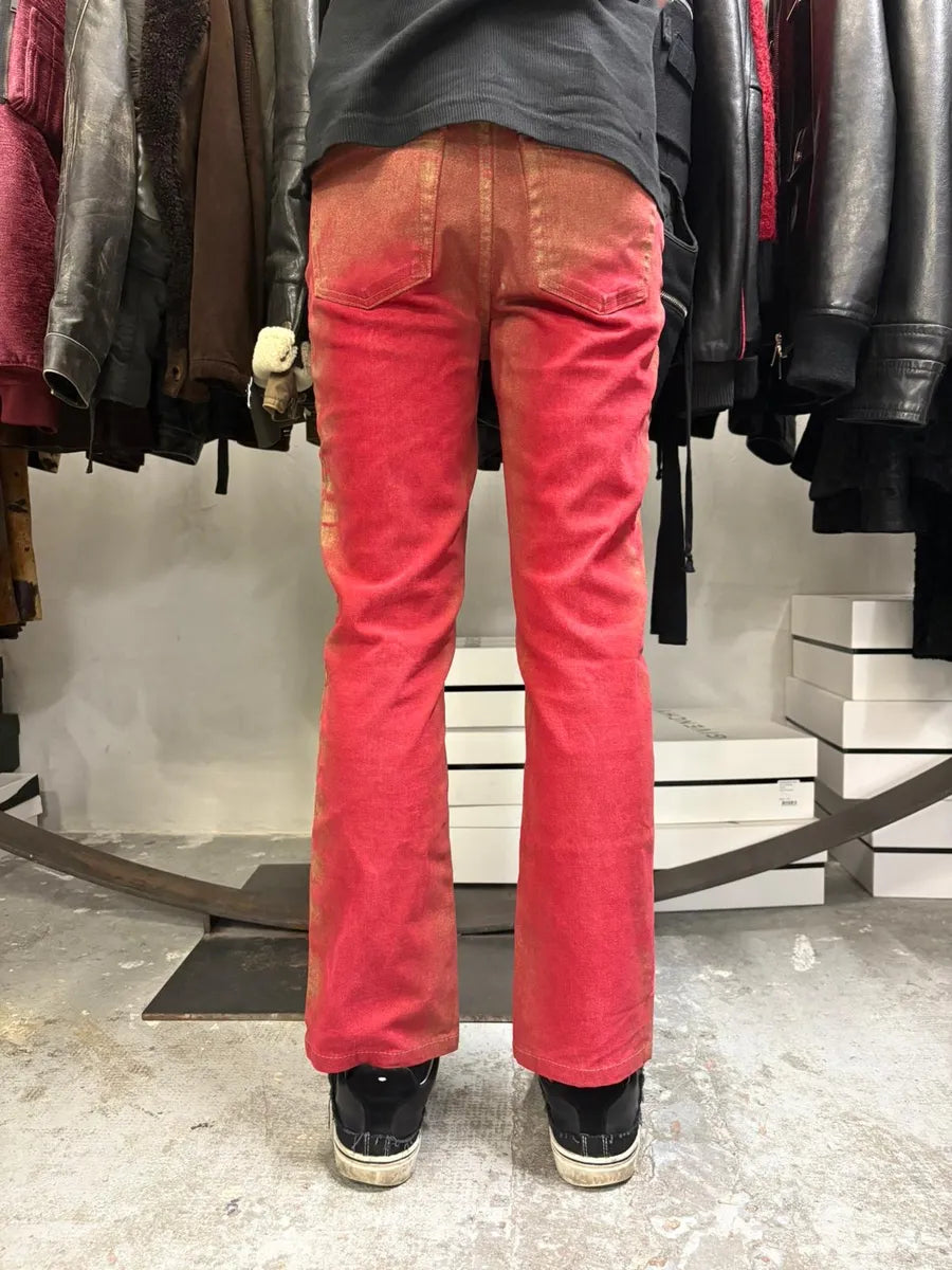 2000s Cavalli Vibrant Golden Aura Pink Pants MDIoSgu 5