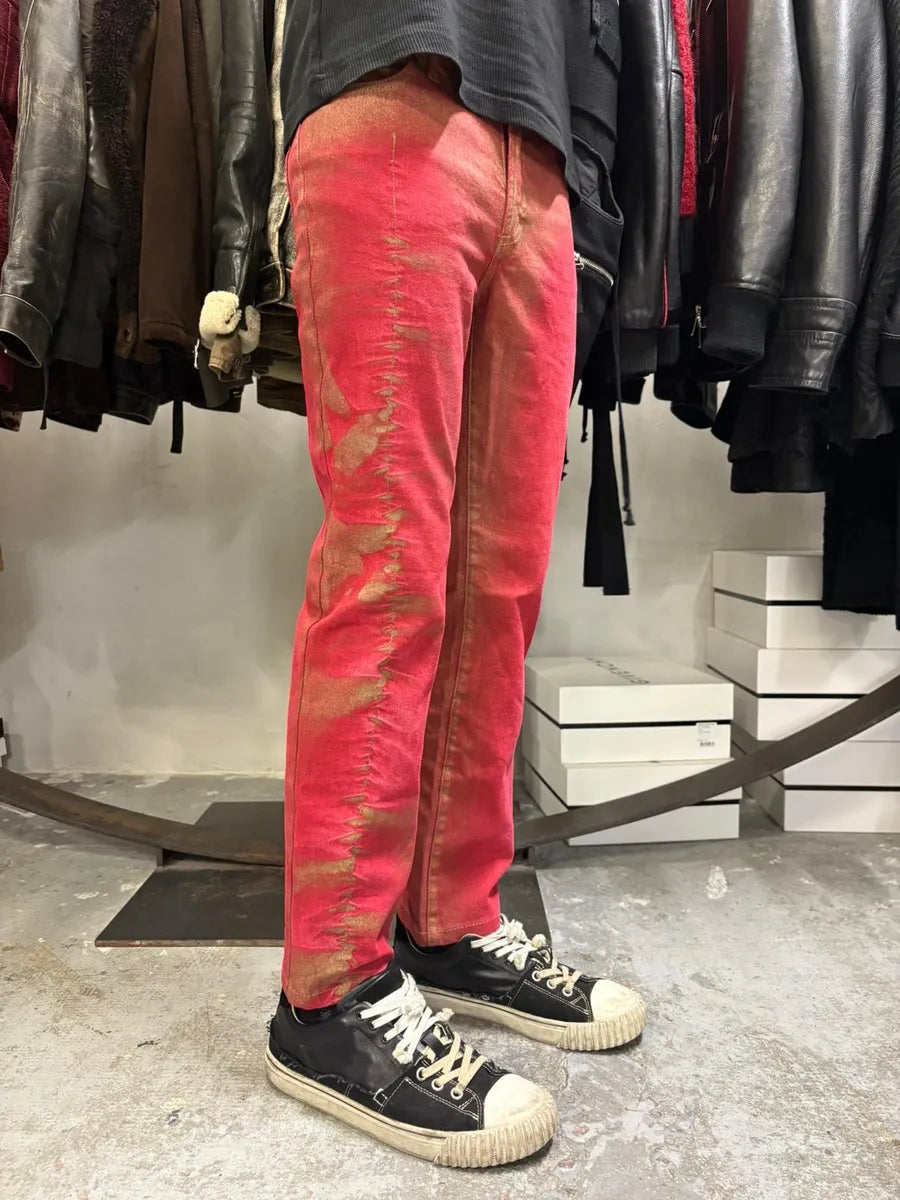 2000s Cavalli Vibrant Golden Aura Pink Pants MDIoSgu 6