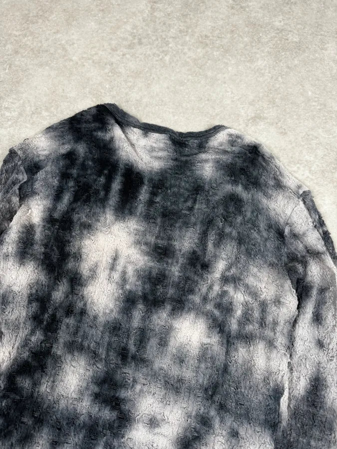 2000s Cavalli White & Grey Distressed Light Sweater iKJluYP 5