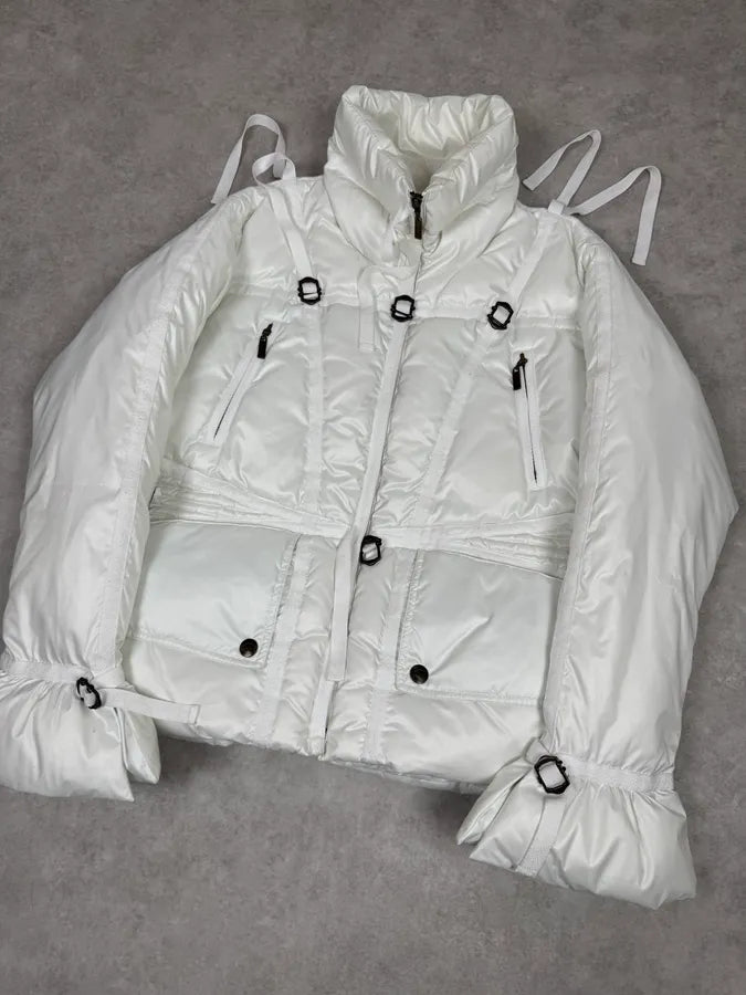2000s Cavalli White Harness Bondage Puffer Jacket UBpjXvZ 1