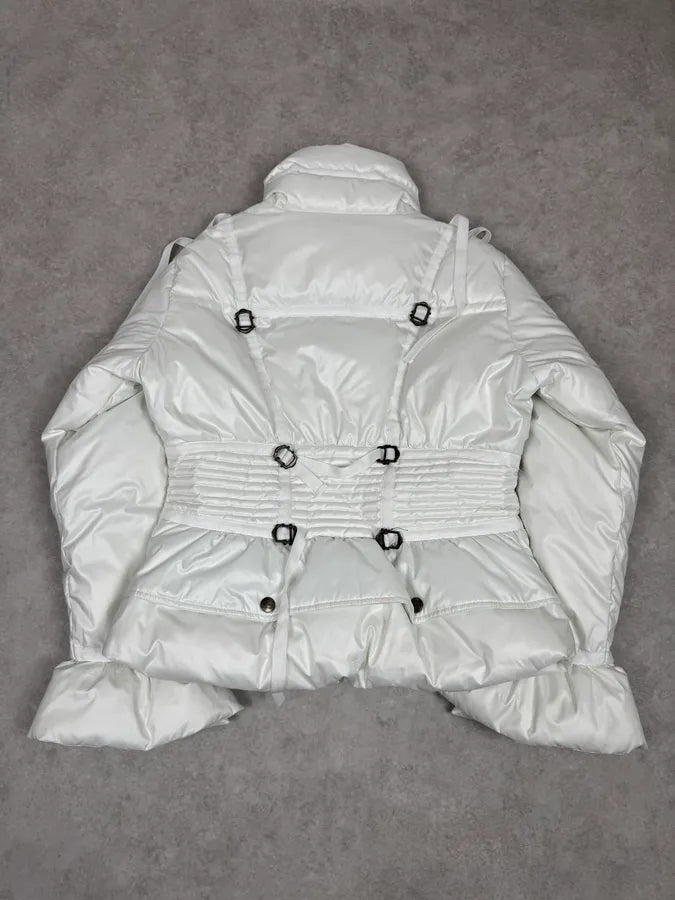 2000s Cavalli White Harness Bondage Puffer Jacket UBpjXvZ 2