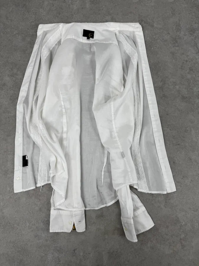 2000s Cavalli White Signature Classy Shirt eDyViBe 6