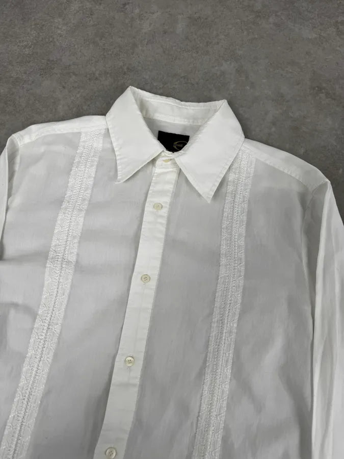2000s Cavalli White Signature Classy Shirt eDyViBe 4