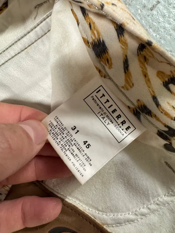 2000s Cavalli White Split Wood Pants (S) 7