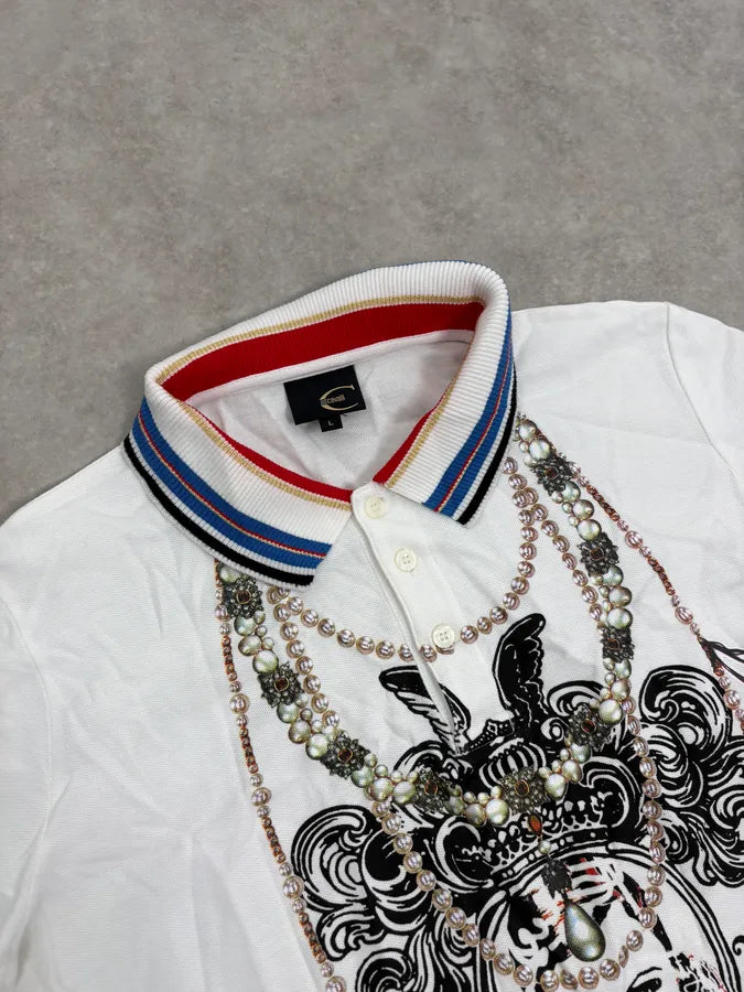 SS2007 Cavalli White Trompe L’Œeil Necklaces Polo xgkpYtZ 4