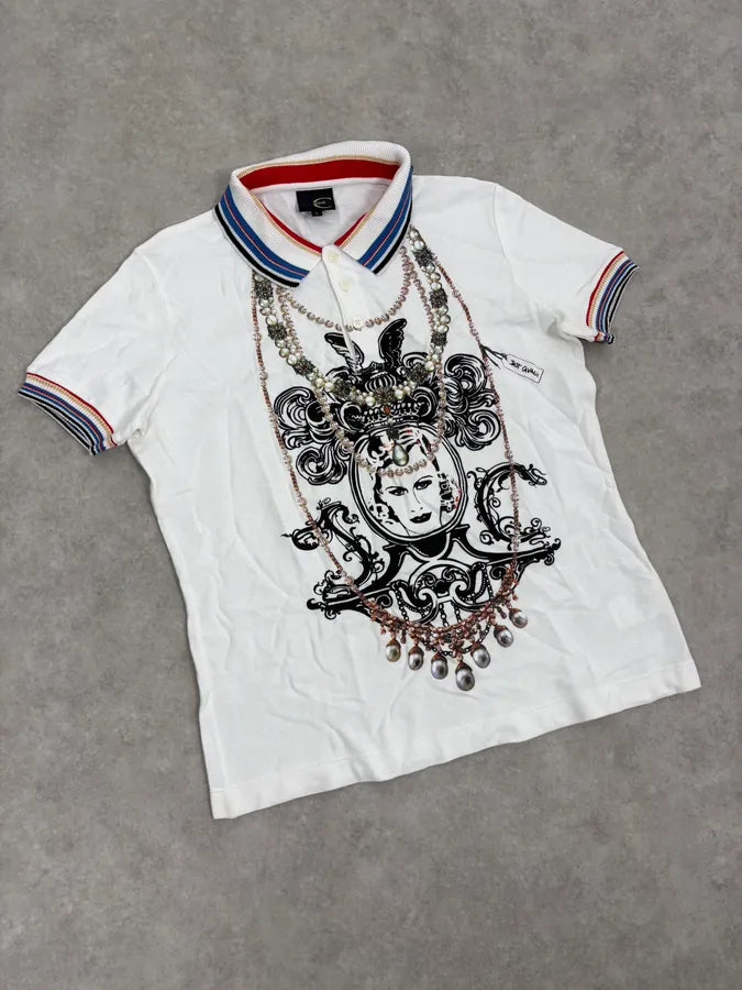 SS2007 Cavalli White Trompe L’Œeil Necklaces Polo xgkpYtZ 3