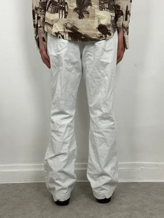 2000s Cavalli White Vertical Pants eiKCRmI 2