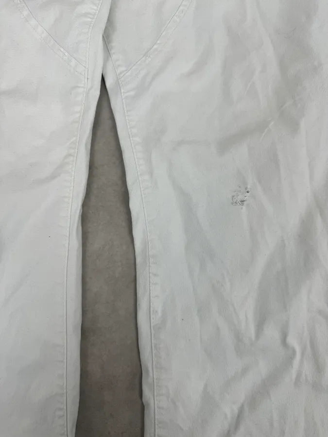 2000s Cavalli White Vertical Pants eiKCRmI 7