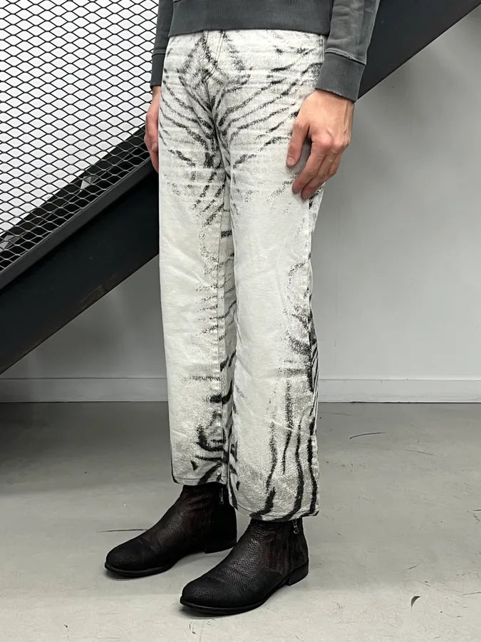 2000s Cavalli White Zebra Savage Pants EECpCgP 2