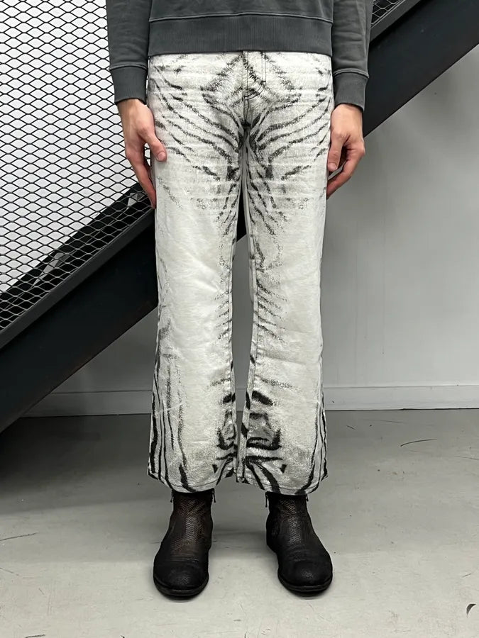 2000s Cavalli White Zebra Savage Pants EECpCgP 1