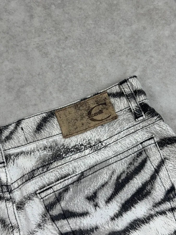 2000s Cavalli White Zebra Savage Pants EECpCgP 9