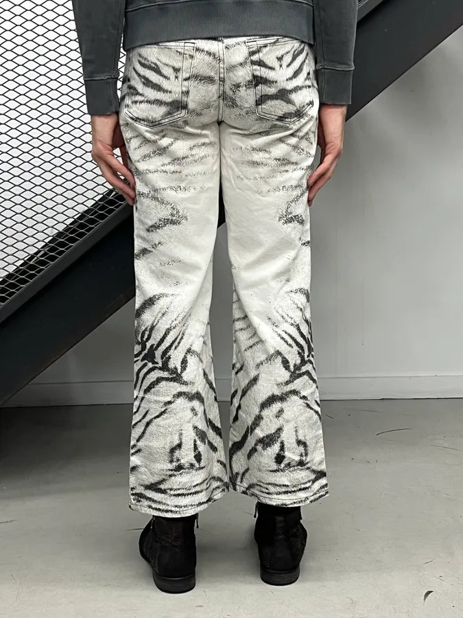 2000s Cavalli White Zebra Savage Pants EECpCgP 3