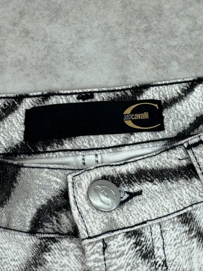2000s Cavalli White Zebra Savage Pants EECpCgP 11