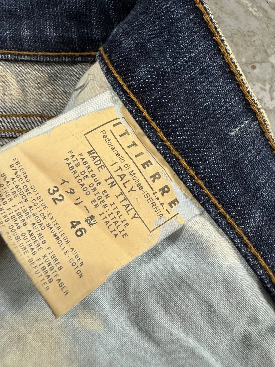 2000s Cavalli World Eroded Blue & White Jeans BmZZHGm 5