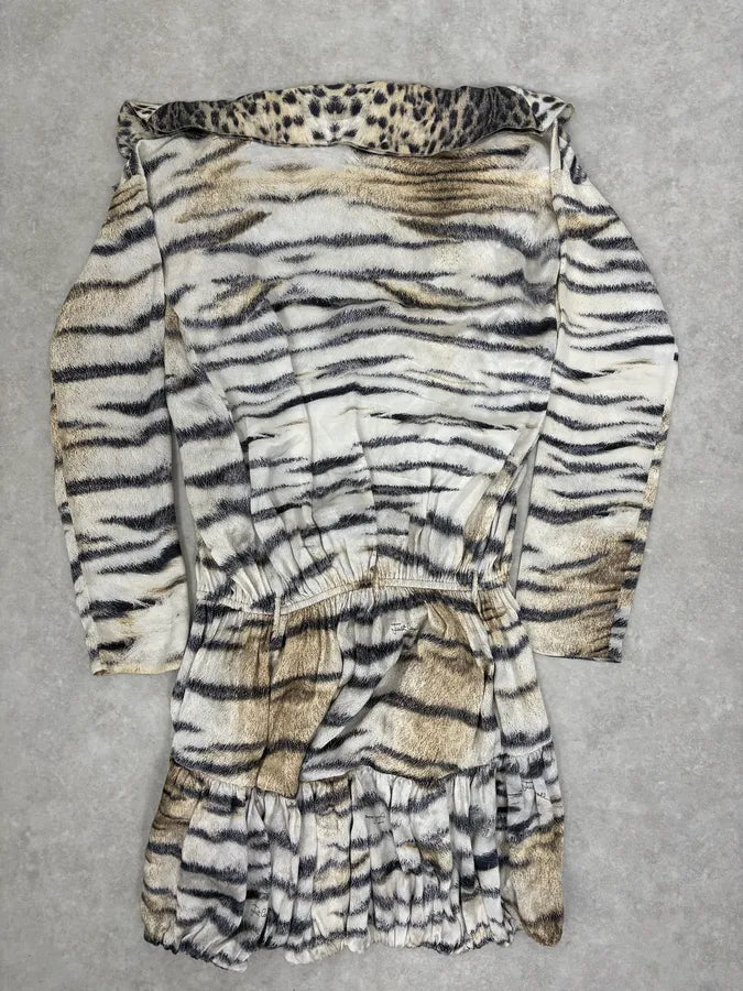 2000s Cavalli Zebra and Cheetah Long Cardigan mYuciDA 6